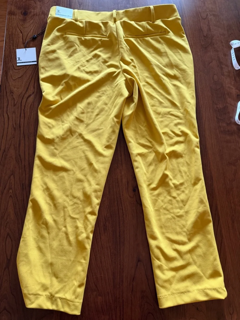 Jules & Leopold Golden Yellow Ankle Pants NWT L - Picture 7 of 8